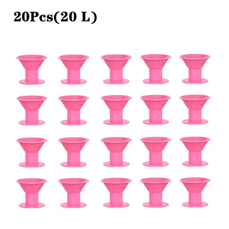 20 pcs pink plastic wine glass cup holder for wine bottles