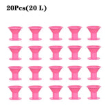 20 pcs pink plastic wine glass cup holder for wine bottles