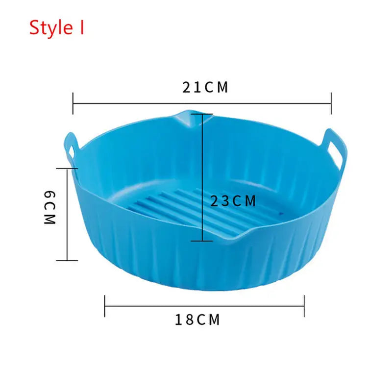 a blue plastic bowl with measurements