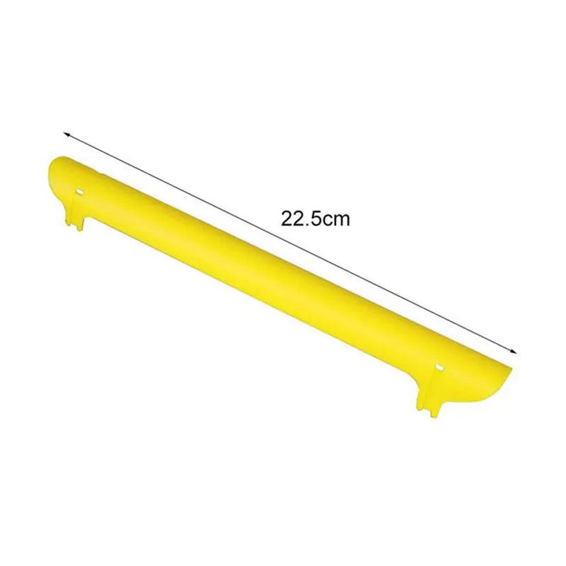 a yellow plastic handle for a small yellow plastic handle