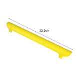 a yellow plastic handle for a small yellow plastic handle