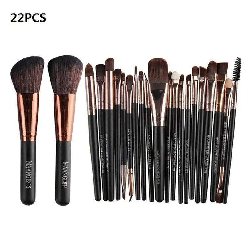 12 pcs makeup brush set with case