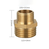 a close up of a brass fitting with a height of 2 mm