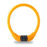 a close up of a yellow ring with a combination lock