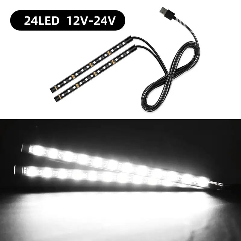 2x 24led 12v 24w led strip light bar light for car truck truck