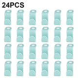 24 pcs clear blue plastic bottle stoppers for bottles