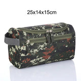 a close up of a camouflage bag with a zipper