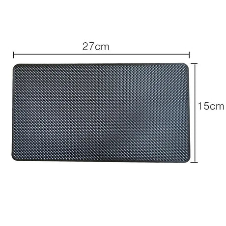 a black mat mat with a white background