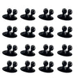 10 pcs black plastic duck head head for disply