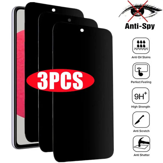 2pcs anti spy tempered screen protector for iphone x