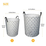 2pcs / lot geometric pattern metal buckets with handles