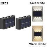 solar powered led outdoor wall light