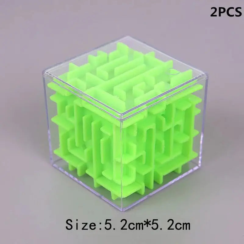 a green cube with a white background
