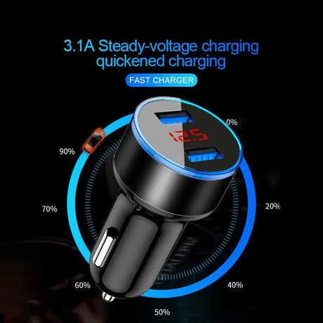 anker car charger with dual usb