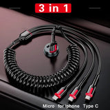 3 in 1 usb cable for iphone