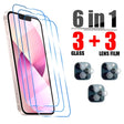3 in 1 tempered screen protector for iphone 8