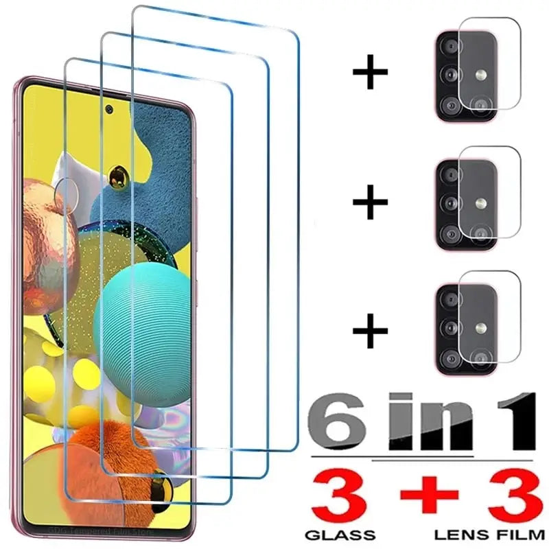 3 in 1 tempered screen protector for samsung s10