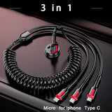 3 in 1 usb cable for iphone and android