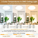3 color temperature control led ceiling light