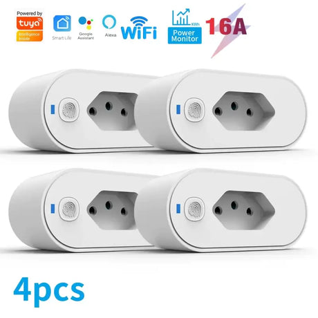 3 pack of 4x wifi smart plugs with 4x usb port