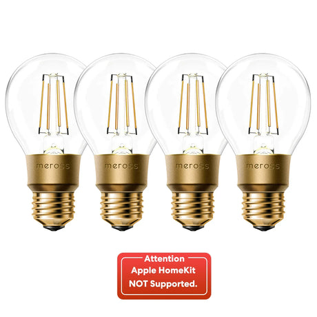 3 pack of led bulbs with gold finish