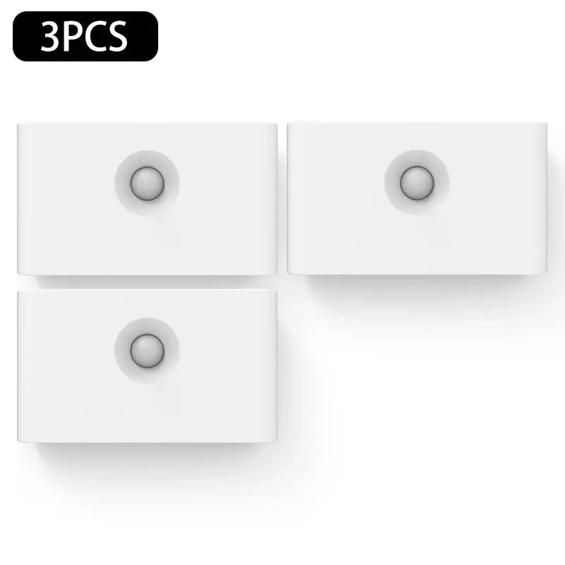 3 - pack of 3 white square wall light switch switch