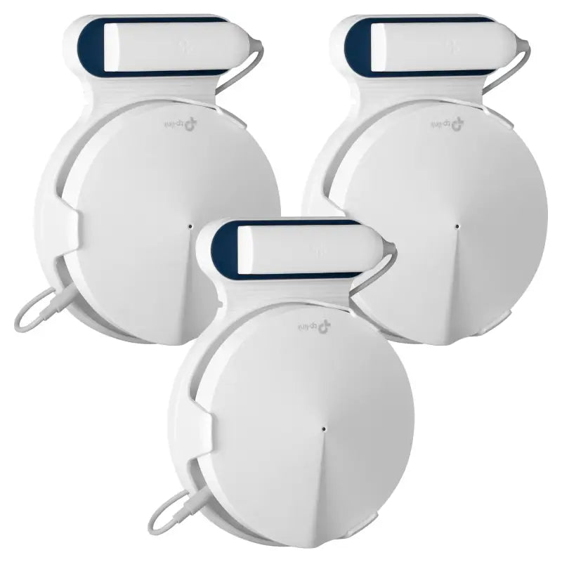 3 pack of white wall mounted toilet paper dispenser