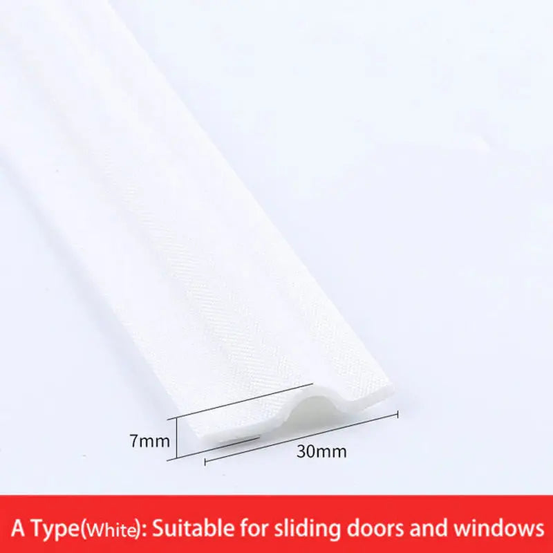 a white plastic window sealer