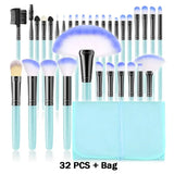 12 pcs makeup brush set with bag