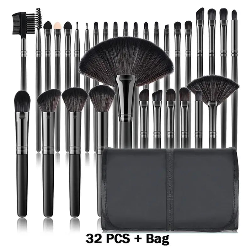 professional makeup brush set with case