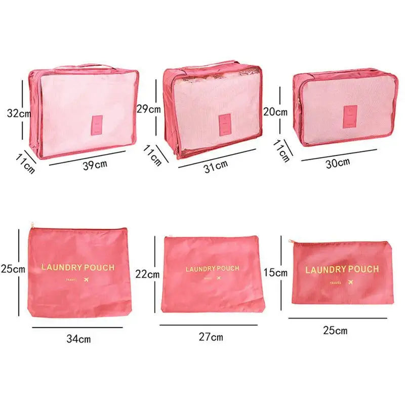 the pink cosmetic bag with gold lettering