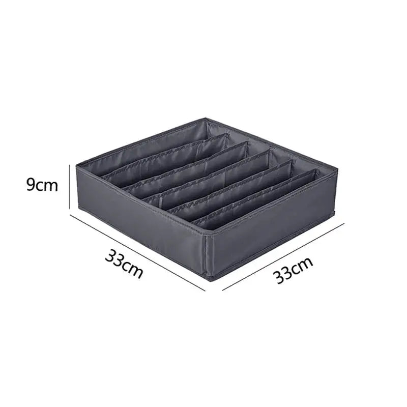 the large storage box is made from black leather