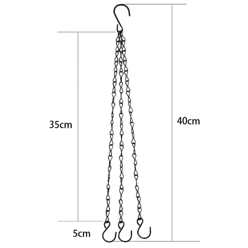 a drawing of a chain with a hook