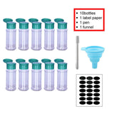 10 pcs plastic bottle with lid and cap for dispy