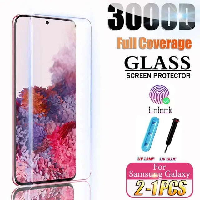 360 full coverage tempered screen protector for samsung s10