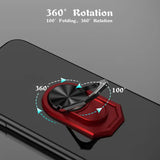 a close up of a cell phone with a 360 rotating 360 rotating phone holder