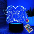 3d led lamp - love couple