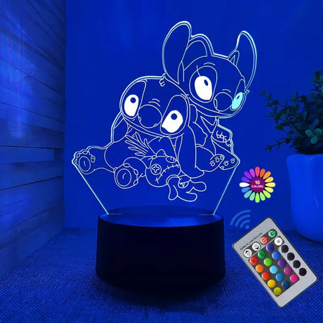 3d led night light - sonic the hedge