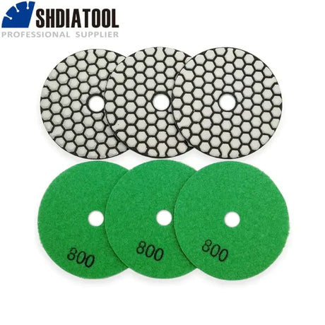 3pcs / set green and black polishing pads for polishing