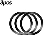 3pcs black metal ring for jewelry making