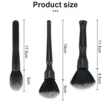 the pro brush set includes a large, medium and small brush brushes