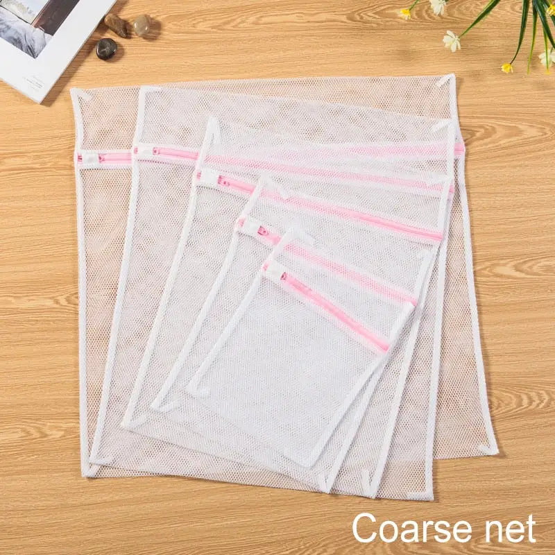 3 pcs mesh bags with zippers