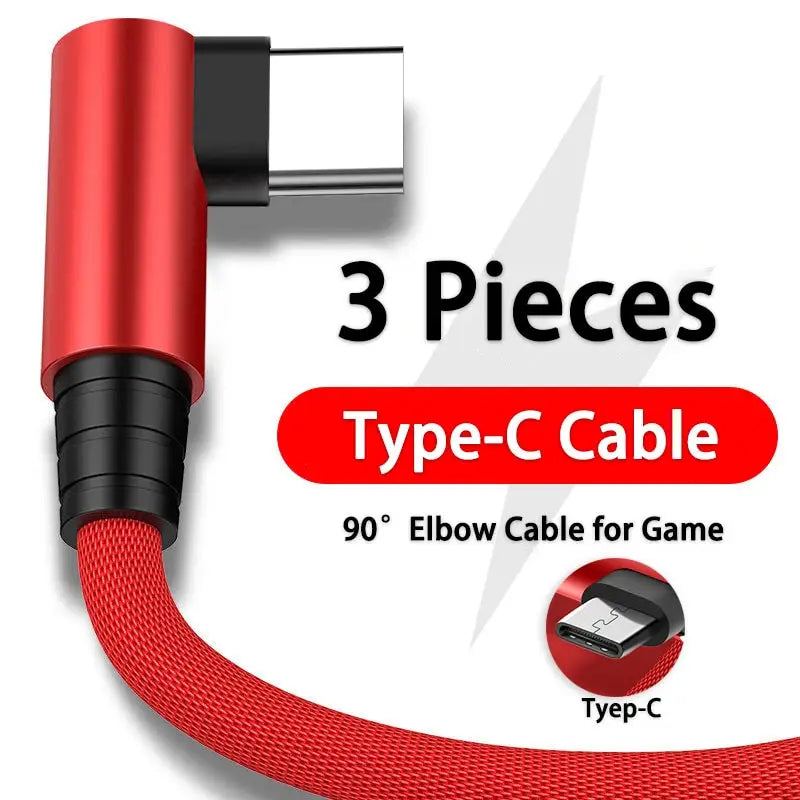 3pcs type cable for iphone, ipad, ipad, and other devices