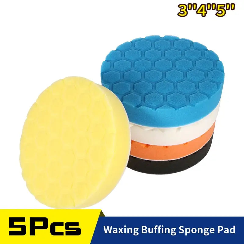 a close up of a pair of waxing buffing sponge pads