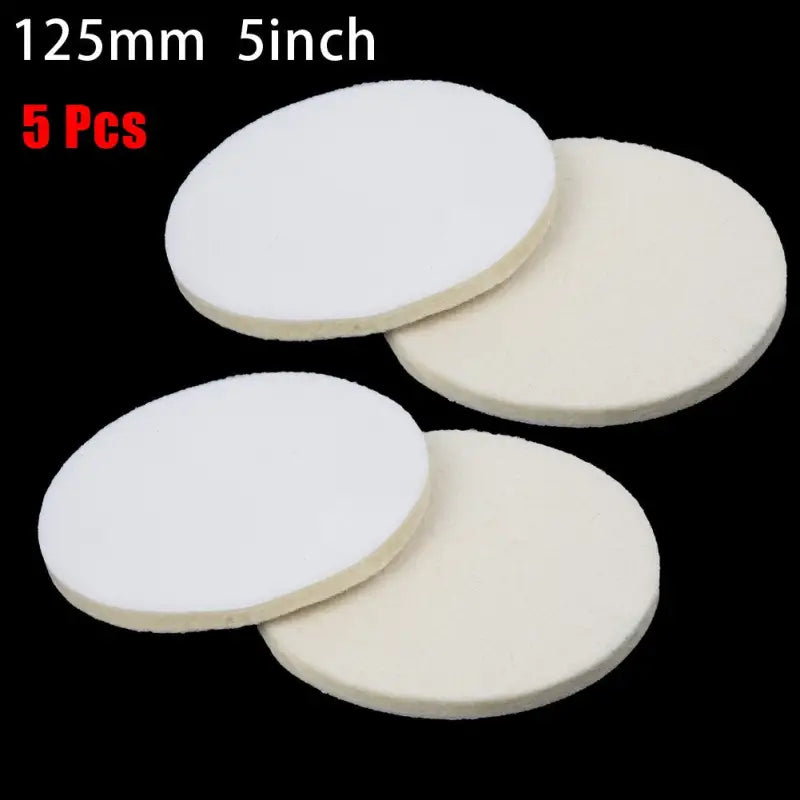 5 pcs white round foam pads for sewing machine