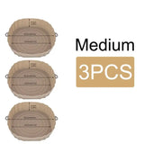 medium medium round wooden trays - set of 3