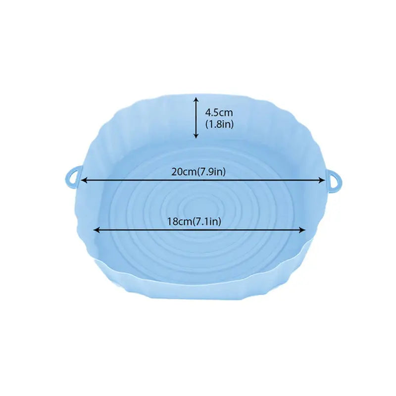 the dimensions of the blue bowl