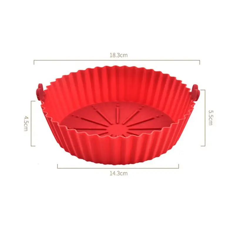 red silicona baking pan