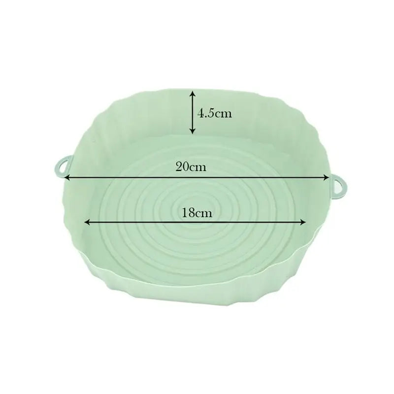 the dimensions of a green bowl