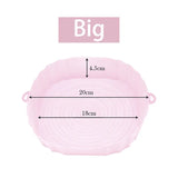 the pink ceramic bowl is shown with measurements